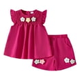 thumbnail image 1 of Toddler Baby Girls Summer Clothes Outfits Ruffle Camisole Spot Dot Tops and Casual Shorts Newborn Girl Clothing Girls Summer Set 1-4 Years,18-24 Months, 1 of 5