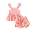 thumbnail image 1 of Toddler Baby Girls Summer Clothes Set Kids Watermelon Print T-shirt Short Sets Outfits for 1-4 Years Old Girls Summer Set 0-18 Months,12-18 Months, 1 of 5