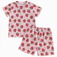 thumbnail image 1 of Toddler Baby Girls Summer Outfits 1T 2T 3T 4T Ruffle Short Sleeve T Shirts Tops Floral Shorts 2Pcs Clothes Set, 1 of 6