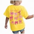 thumbnail image 1 of Toddler Baby Girls Summer Short Sleeve T-Shirts Crew Neck 24 Months 2t 3t 4t 5t 6t 7t Soft Cotton Casual Basic Tee Tops Gibobby,3-4 Years,Yellow, 1 of 6