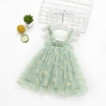 thumbnail image 1 of Toddler Baby Girls Suspender Daisy Embroidered Tutu Princess Dress Fluffy Mesh Sundress, 1 of 3