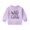 thumbnail image 1 of Toddler Baby Girls Sweatshirts Long Sleeve Letter Prints T Shirt Pullover Clothes Tops for Girls Size 18-24 Months, 1 of 6