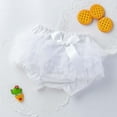 thumbnail image 1 of Toddler Baby Girls Tulle Ruffle Bloomers with Bow Infant Princess Cotton Briefs Panties Bottom Shorts, 1 of 7