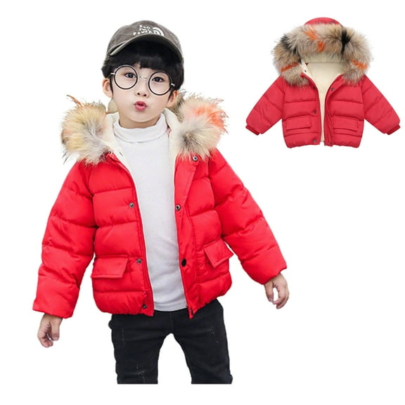 Toddler Baby Girls Winter Coat,Baby Boys Puffer Coat Hooded Jacket Windproof Down Jacket for Toddler Baby Boys Toddler Winter Jacket Baby Boy Clothes