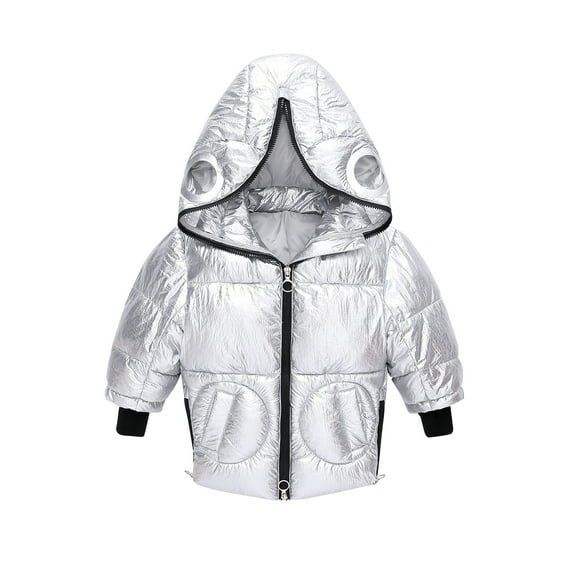 Toddler Baby Girls Winter Windproof Coat Hooded Warm Outwear Jacket
