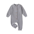 thumbnail image 1 of Toddler Baby Henry Rompers 3 6 9 12 18M Solid Color Long Sleeve Jumpsuit Pants for Newborn Infant Cute Fall Clothes, 1 of 9