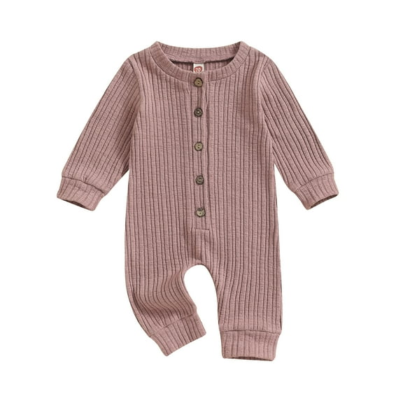 Toddler Baby Henry Rompers 3 6 9 12 18M Solid Color Long Sleeve Jumpsuit Pants for Newborn Infant Cute Fall Clothes