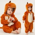 thumbnail image 1 of Toddler Baby Hooded Clothes Unisex Toddler Romper Long Sleeve Bodysuit Winter Autumn Hooded Romper Baby Outfits 1-2 Years, 1 of 5