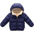 thumbnail image 1 of Toddler Baby Hooded Down Jacket Boys Girls Kids Thicken Warm Winter Coat Outerwear 1-7t, 1 of 6