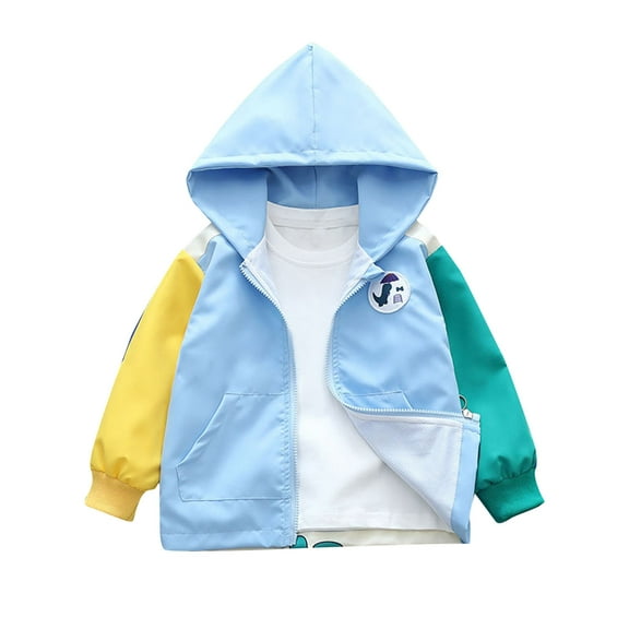 Toddler Baby Hooded Down Jackets Boys Girls Kids Thicken Warm Fall Winter Casual Cute Coats Outerwear With Pockets For Gifts,Blue,3 Months