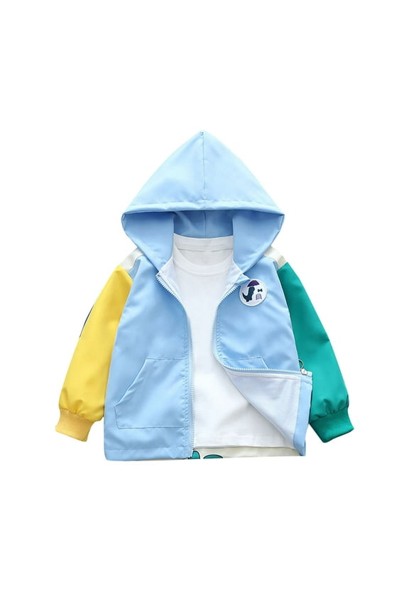 Toddler Baby Hooded Down Jackets Boys Girls Kids Thicken Warm Fall Winter Casual Cute Coats Outerwear With Pockets For Gifts,Blue,3 Months