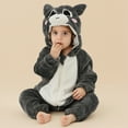 thumbnail image 1 of Toddler Baby Hooded Romper Toddler Animal Outfits Long Sleeve Outwear Autumn Hooded Romper Outfits 2-3 Years Girl, 1 of 5