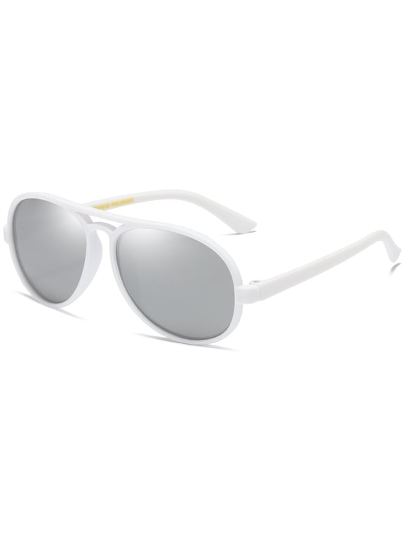 Toddler Baby Infant Polarized Aviator Sunglasses for Boys Girls Kids Age 0-4 Shatterproof UV400