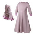thumbnail image 1 of Toddler Baby Kid Girls Ramadan Abaya Dubai Robe Traditional Clothing Dress, 1 of 4