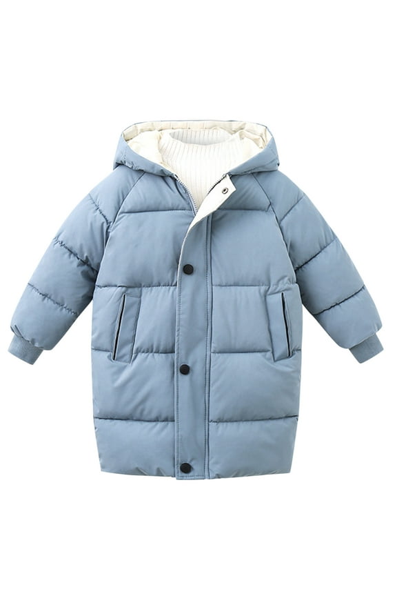 Toddler Baby Kids Girls Winter Parka Thick Warm Hooded Windproof Coat Cozy Cold Weather Jacket
