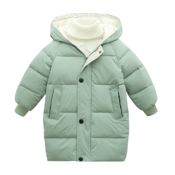 Toddler Baby Kids Girls Winter Thick Warm Parkas Hooded Windproof Coat Outwear Jacket