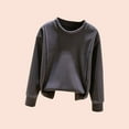 thumbnail image 1 of Toddler Baby Kids Winter Boys Girls Solid Color Long Sleeved Thickening Home Wear Clothes Top Long Night Shirts For Ladies Christmas Tshirts Plus Size Off The Shoulder Tops, 1 of 4