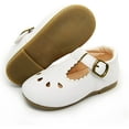 thumbnail image 1 of Toddler Baby Little Girl Shoes Non-Slip Sole Ballet Flats Mary Jane Crib Princess Shoes Girl Dress Shoes Party School Wedding Shoes(Toddler/Little Kids), 1 of 7