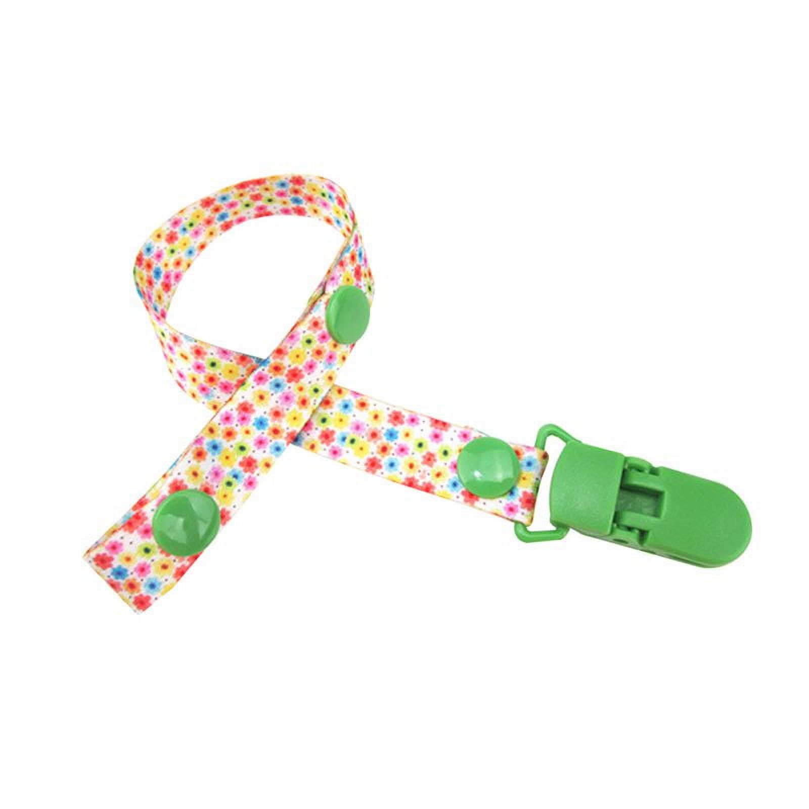 Pacifier Clip Holder With Teething Toy - Dummy Chain Strap For Baby (Pink)