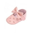 thumbnail image 1 of Toddler Baby Prewalker Shoes Girl Princess Bowknot Soft Sole Crib Shoes 0-18M, 1 of 3
