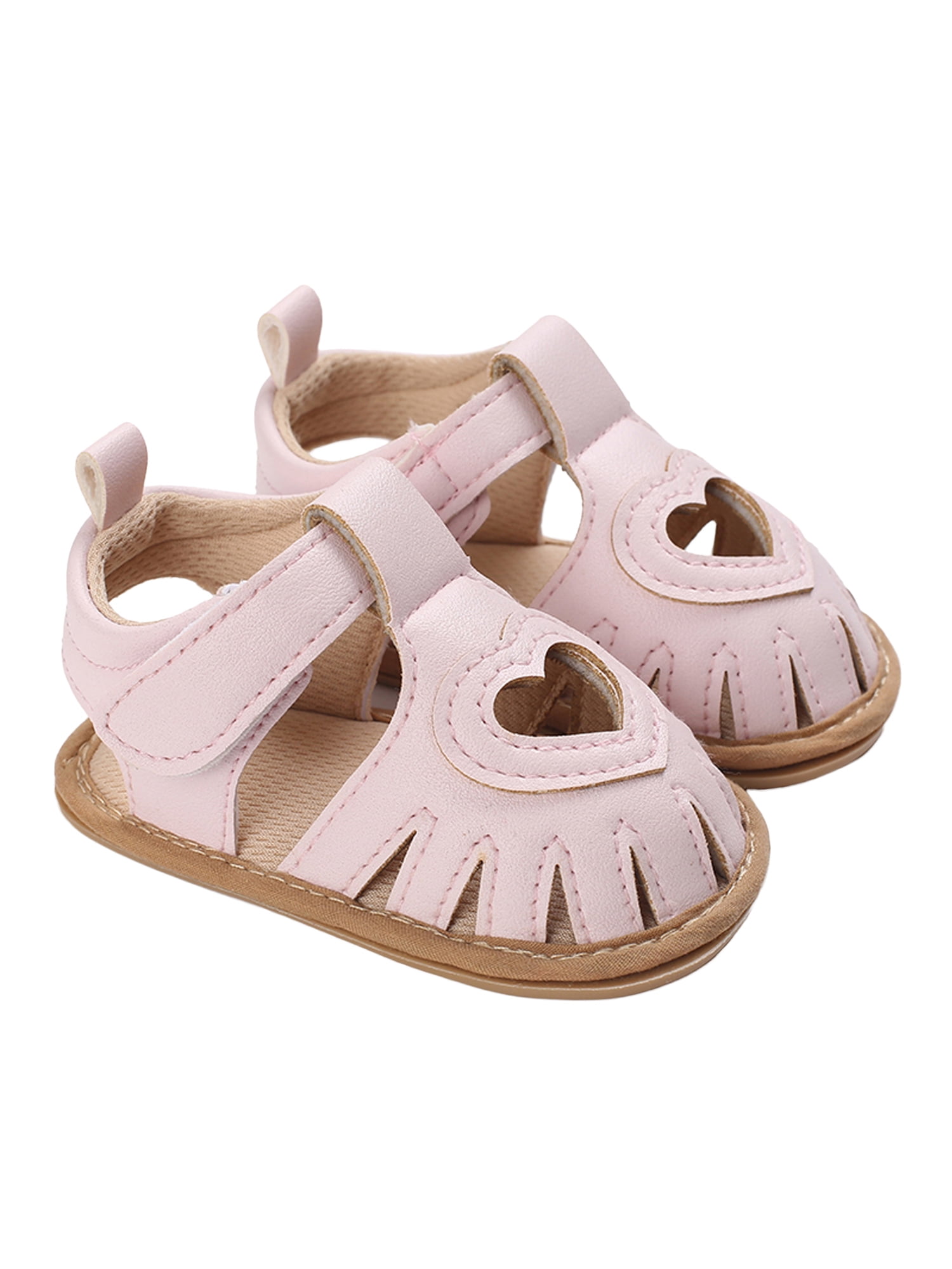 Toddler Baby Sandals Heartshaped Cutout Soft Sole Girls Boy Sandals
