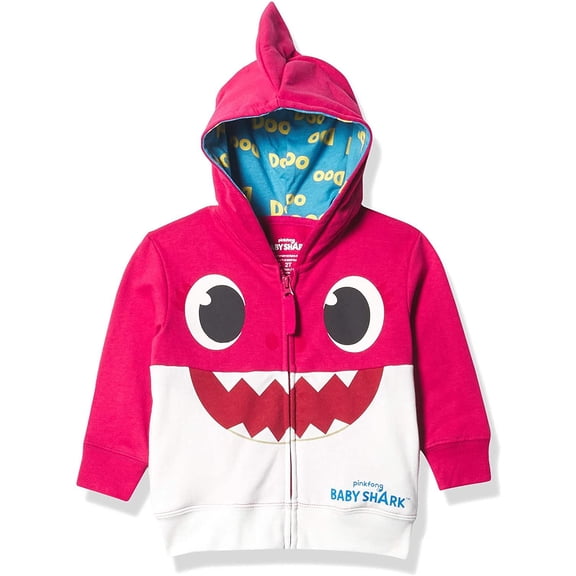 Toddler Baby Shark Costume Pink Hoodie
