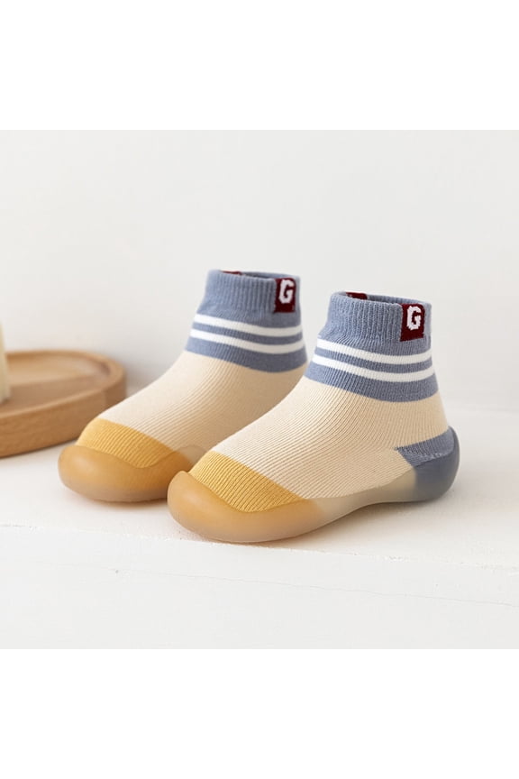 Toddler Baby Sock Shoes Baby Boy Girl Walking Shoes Non- Indoor Floor Slipper Cotton Toddler Shoes Winter Warm Shoes Socks for Little Boy Girl