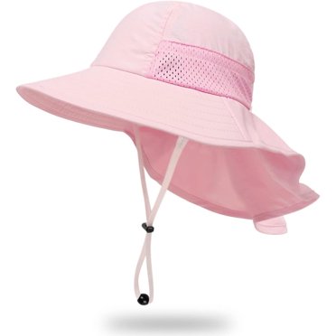 Zando Baby Sun Hat, UPF 50 UV, Adjustable Strap, Wide Brim, Bowknot, Outdoor Ca