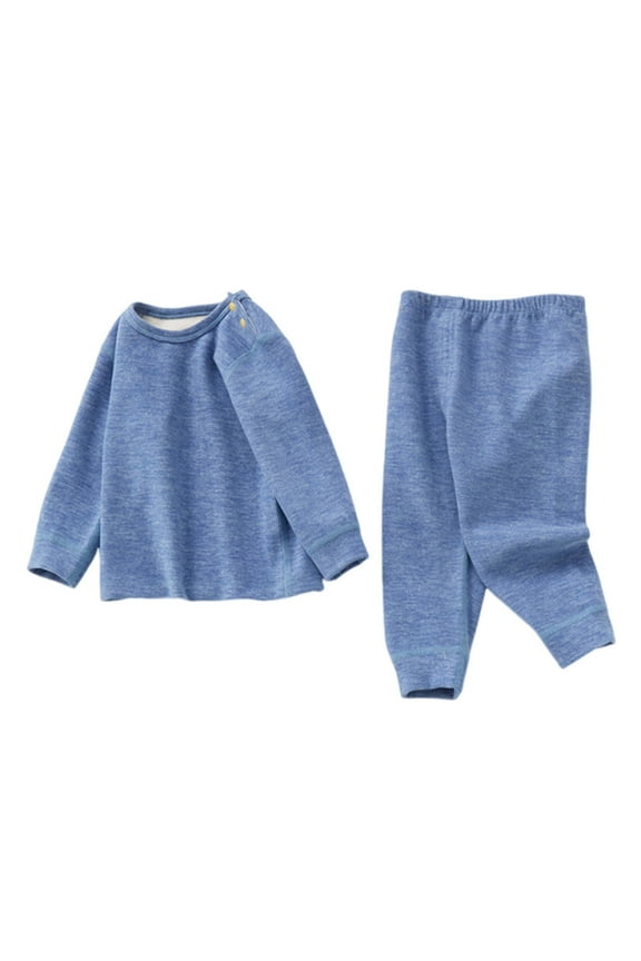 Toddler Baby Thermal Underwear Set Infant Boys Girls Soft Warm Top and Long Johns Winter Base Layer Top and Bottom