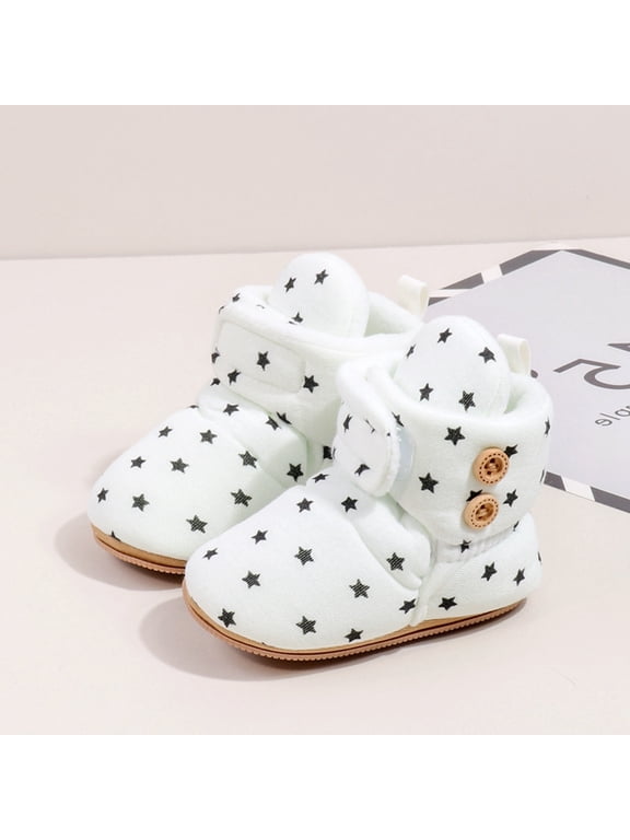 Toddler Baby Winter Boots Brown Winter Soft Sole Anti- Lined 3d Bear Pattern Toddler Indoor Floor Slipper for Boys Girls First Walking