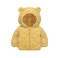 thumbnail image 1 of Toddler Baby Winter Coat,Little Boys Girls Puffer Coat Cute Bear Ear Hooded Jacket Windproof Down Jacket For Baby Girls Toddler Puffer Jacket Winter Clothes 12-18 Months, 1 of 4