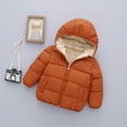 thumbnail image 1 of Toddler Baby Winter Fleece Coat Cute Kids Infant Boys Girls Winter Hooded Coat Jacket Thick Warm Outerwear Clothes Outfits, 1 of 4