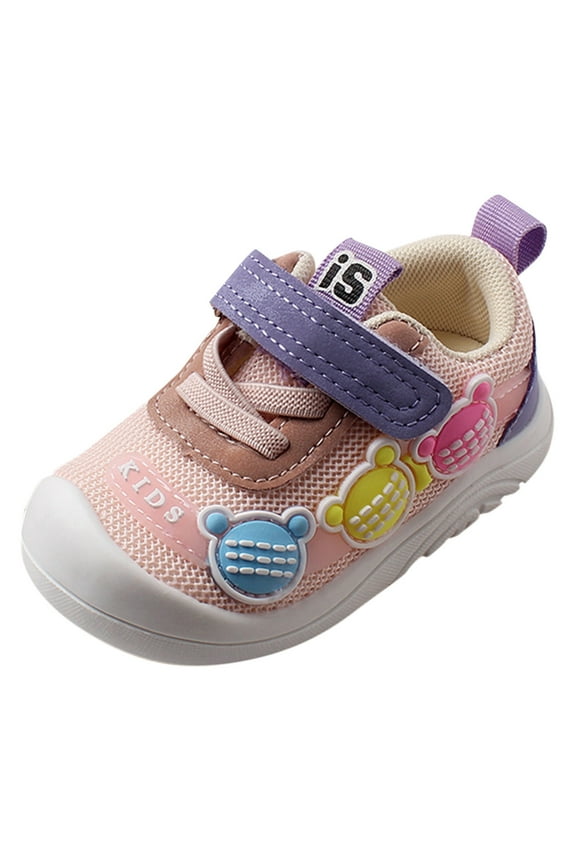 Toddler Babys Boys' Girls' Shoes Mesh Sport Children Non Rubber Sole Outdoor Walking Outfit Shoes for Boys Girls Size 6-9 Months