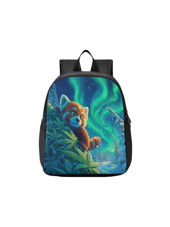 Toddler Backpack Arctic Cute Raccoon Waterproof Lightweight Backpack Casual Mini Daypack for Daycare & Travel