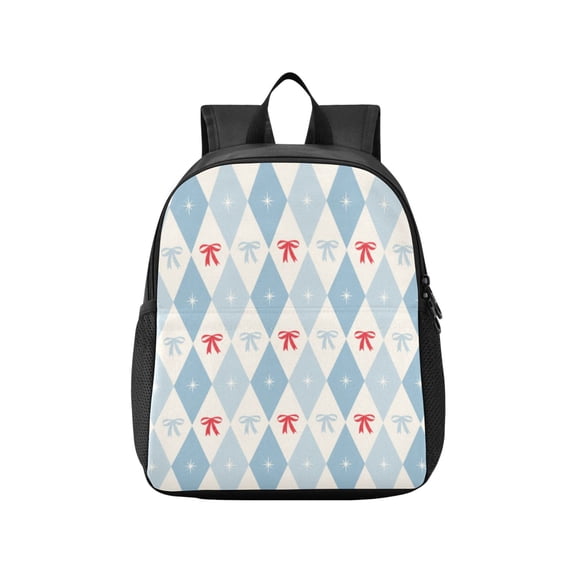 Toddler Backpack Blue Star and Ribbon Waterproof Lightweight Backpack ...