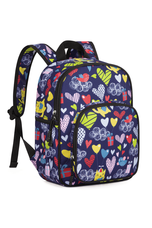 Toddler Backpack for Boys Girls 2-4, Preschool Backpack Mini Backpack For School & Travel, Child Backpacks, Kindergarten Elementary Toddler bag, Cute Kids Backpack, 11" H, Black Love