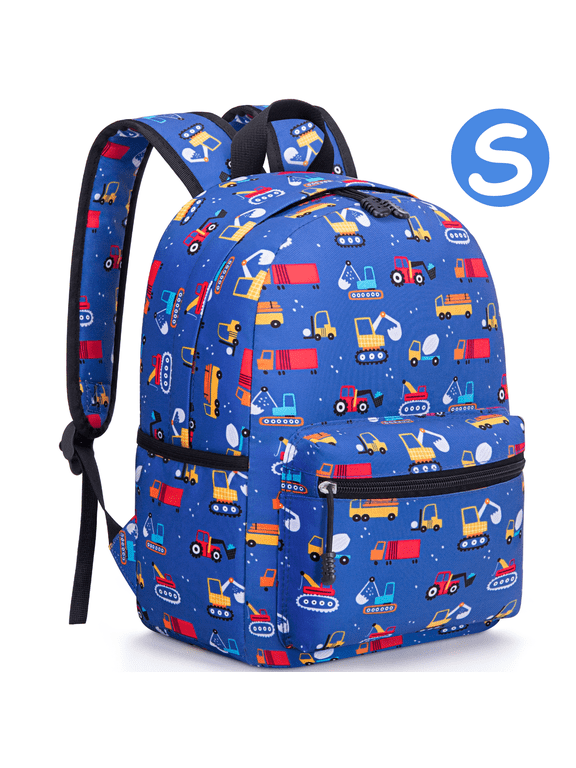 Toddler Backpack for Boys Girls 2-4, Preschool Backpack Mini Backpack For School & Travel, Child Backpacks, Kindergarten Elementary Toddler bag, Kids Backpack, 11" H, Dark Blue Cars