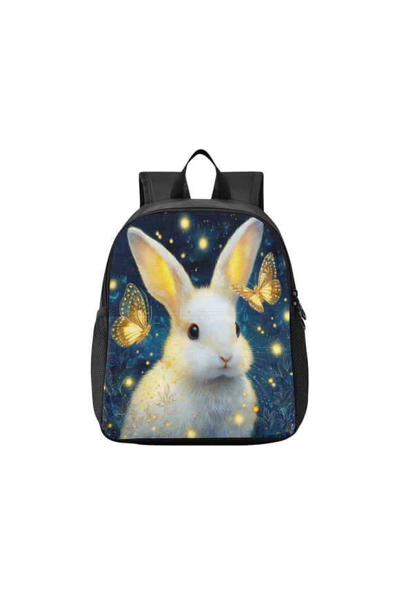 Toddler Backpack Cute Rabbit and Butterfly Waterproof Lightweight Backpack Casual Mini Daypack for Daycare & Travel