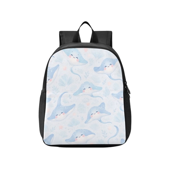 Toddler Backpack Cute Stingray Pattern Waterproof Lightweight Backpack Casual Mini Daypack for Daycare & Travel