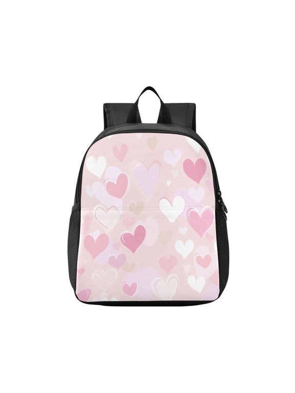 Toddler Backpack Dreamy Heart Confetti Waterproof Lightweight Backpack Casual Mini Daypack for Daycare & Travel