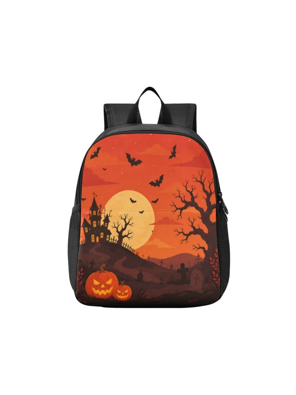 Toddler Backpack Fantasy Castle Moon Waterproof Lightweight Backpack Casual Mini Daypack for Daycare & Travel