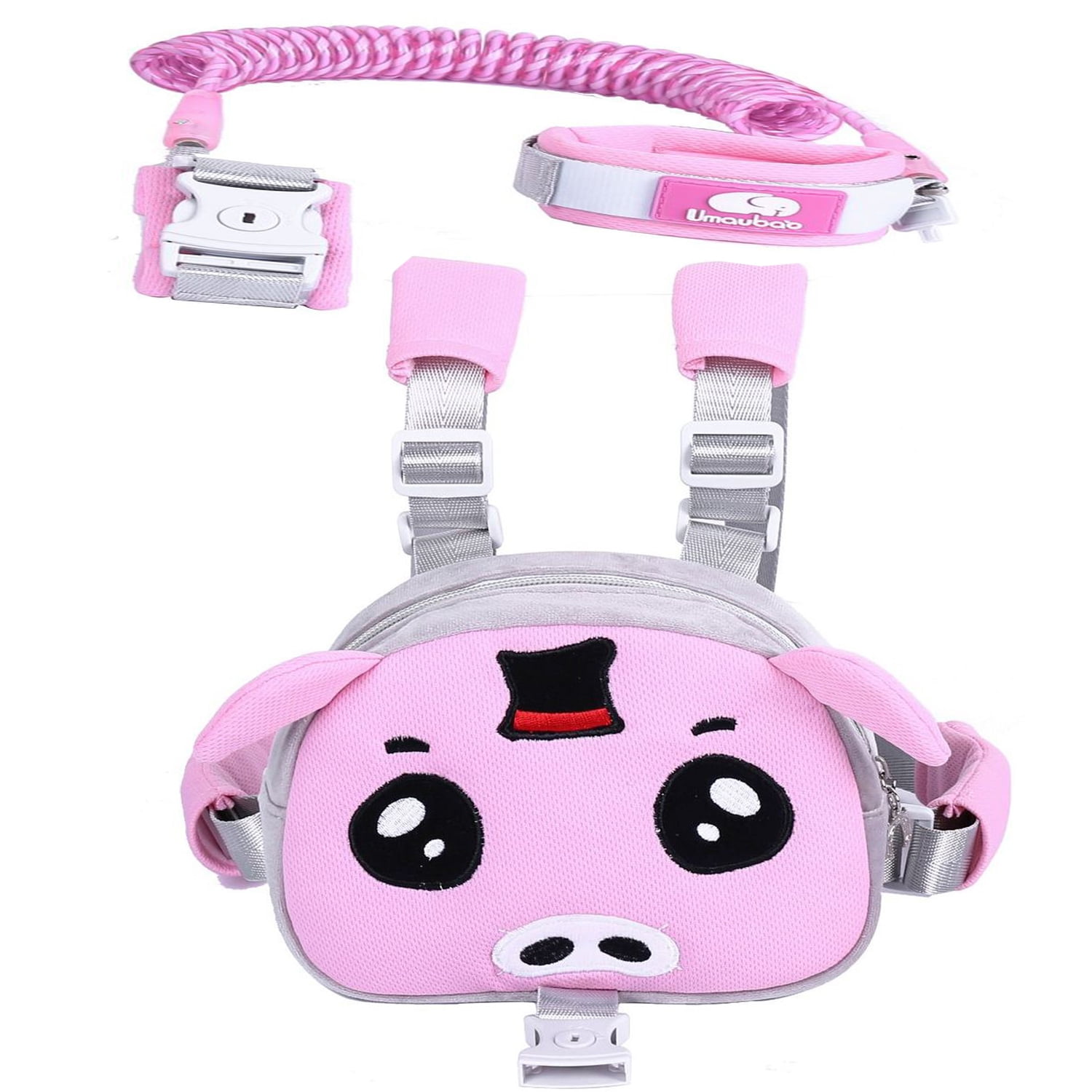 Toddler Backpack Leash Harness with Safety Leash, AntiLost Wrist Link