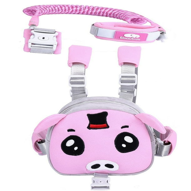 Toddler Backpack Leash Harness with Safety Leash, AntiLost Wrist Link