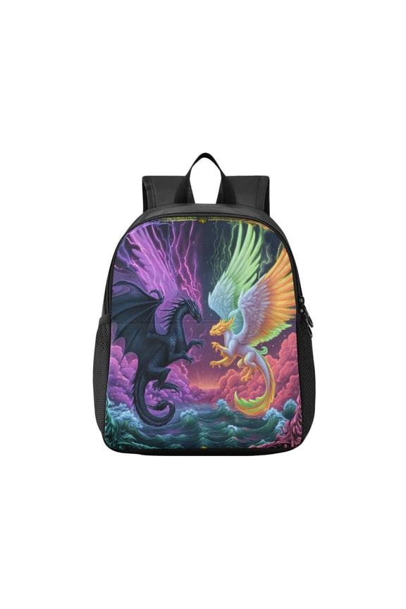Toddler Backpack Magic Dragon Game Card Waterproof Lightweight Backpack Casual Mini Daypack for Daycare & Travel