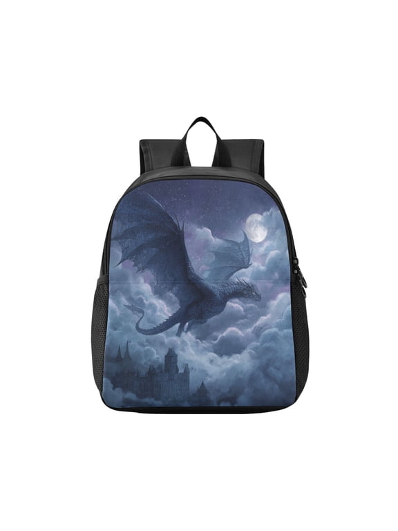 Toddler Backpack Magic Dragon Guardian Waterproof Lightweight Backpack Casual Mini Daypack for Daycare & Travel