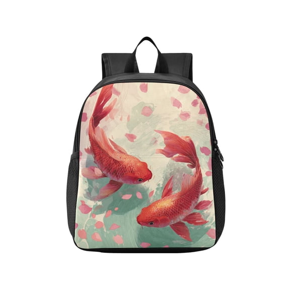 Toddler Backpack Red Koi Harmony Waterproof Lightweight Backpack Casual Mini Daypack for Daycare & Travel
