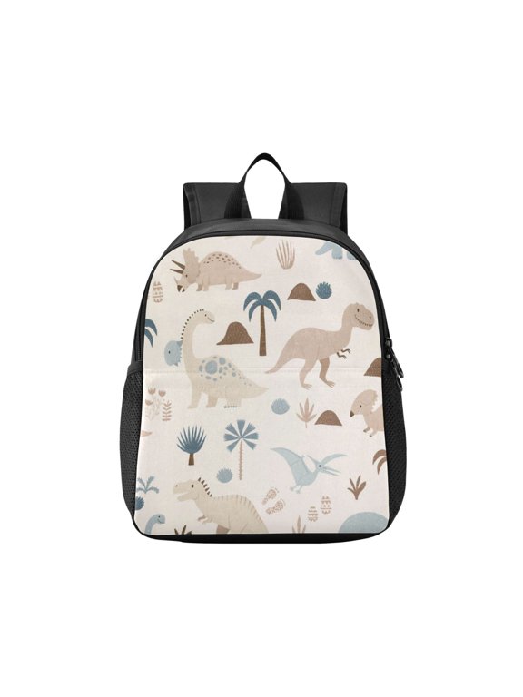 Toddler Backpack Vintage Style Dinosaur Waterproof Lightweight Backpack Casual Mini Daypack for Daycare & Travel