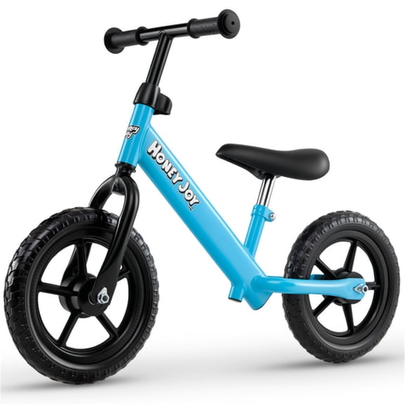 Toddler Balance Bike 2 Year Old, 11 Inch Push Bicycle with Adjustable Height, No Pedal Kids Toy Bike with Flat-Foam Tires, Gift Bike for 2-3 Boys Girls, Blue