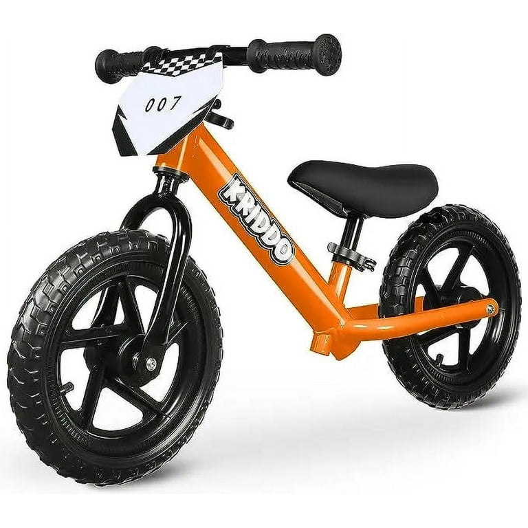 Toddler Balance Bike 2 Year Old Age 18 Months To 5 Years Old 12 Inch Push Bicycle with Customize Plate Steady Balancing