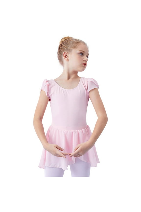 Toddler Ballet Leotard For Girls Dance Flutter Sleeve Leotard Ballerina Ballet Dress Outfit Baby Stylish Sundress